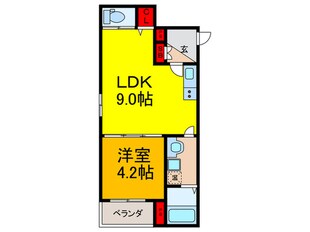 GRANDIR瓢箪山の物件間取画像